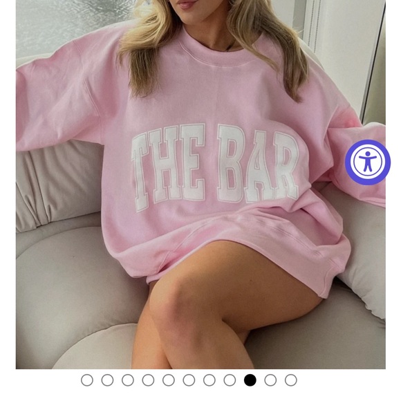 Pink Sweatshirt with White Lettering - Picture 5 of 5